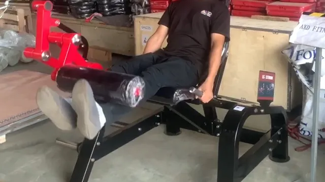 Seated Leg Extension and Curl Machine